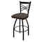 Holland Bar Stool Co 30" Swivel Bar Stool, Black Wrinkle, Canter Earth Seat 82030BW006 - alternate 1